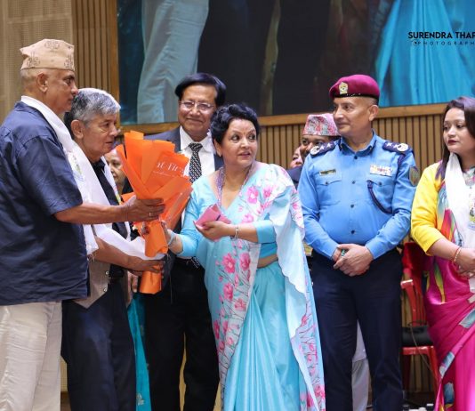 Five Artists Honored at Nepal Former Police Artists Association Ceremony